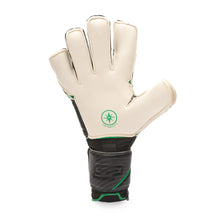 Load image into Gallery viewer, Professional black SP Mussa glove showing the palm with double latex layer in the palm